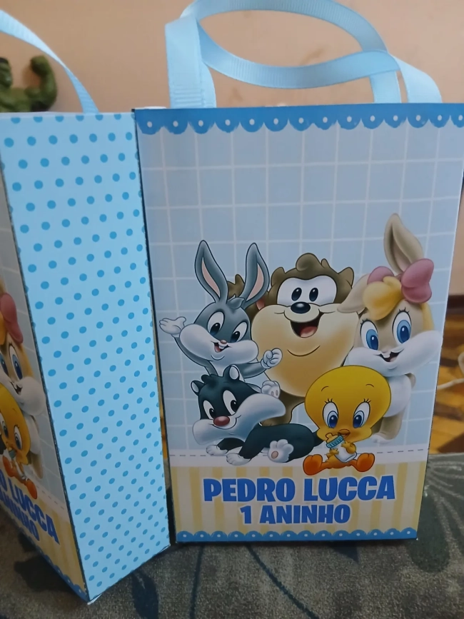 Sacolinhas personalizadas para Lembrancinhas Looney Tunes