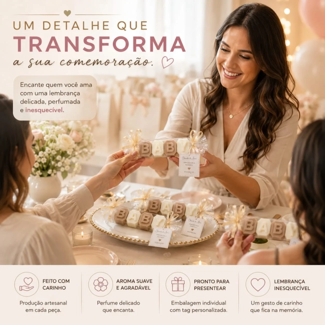 Sabonete Alfabeto 4 letras