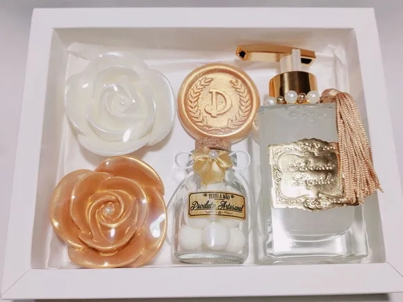 Presente Personalizado: Sabonete Líquido Luxo com Sabonetes