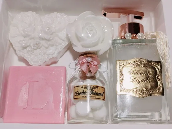Presente Personalizado, Sabonete Líquido Luxo com Sabonetes