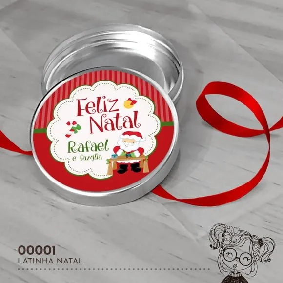 Latinha Adesivada Natal - 00001