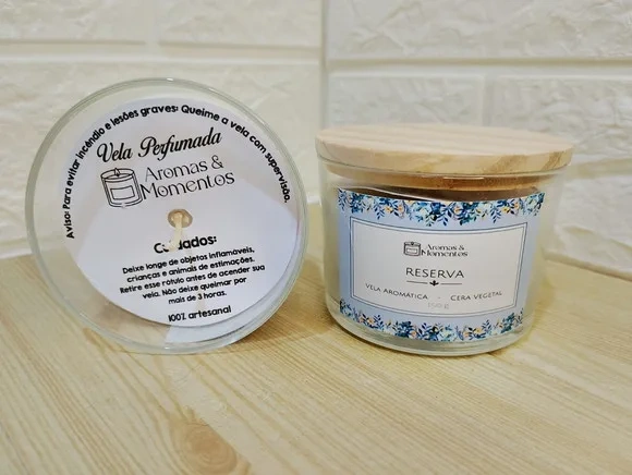 Velas Perfumadas Aromáticas 100g + Caixa