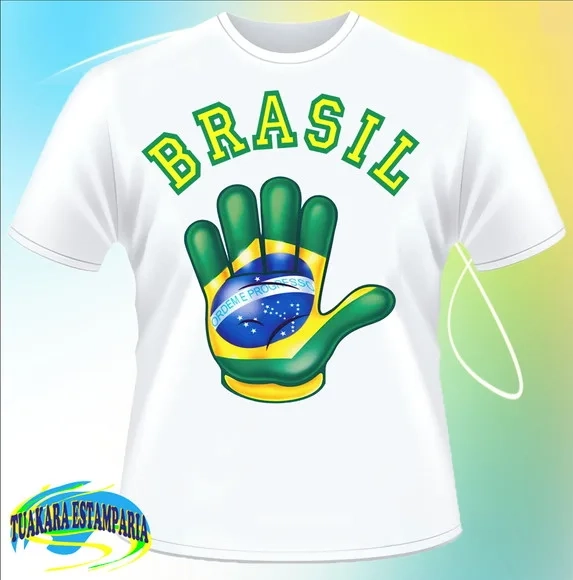 Camiseta Mão Brasil