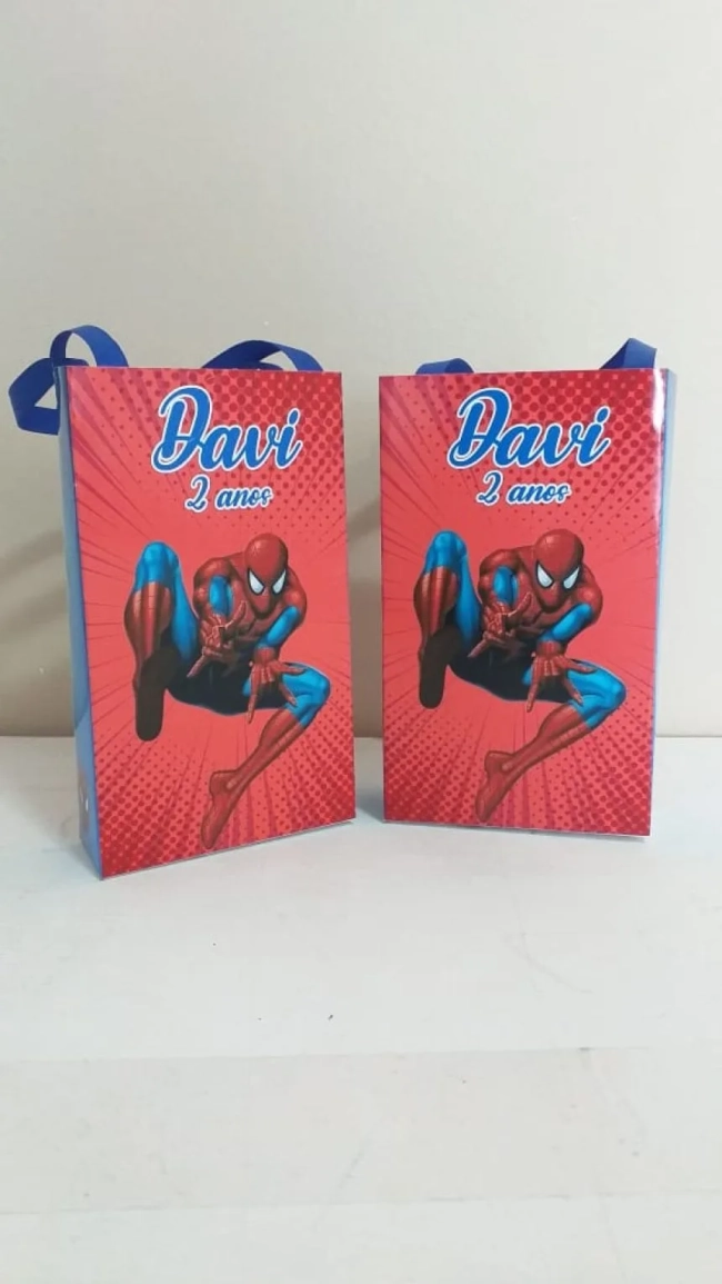 Sacolinhas Personalizadas Homem Aranha para Lembrancinhas