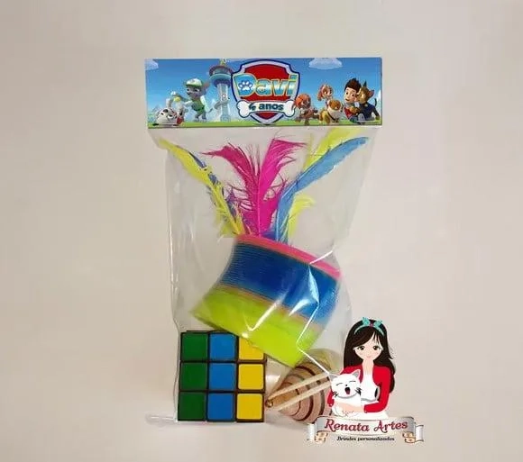 Kit Brinquedos Retrô Tema Patrulha Canina