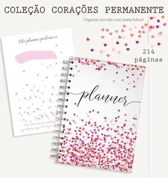 Planner Permanente Corações