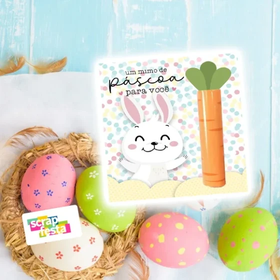 Card para Chocolate Baton/bis Personalizado Festa Páscoa