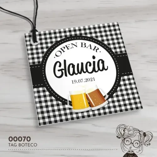 Tag Quadrada Boteco - 00070