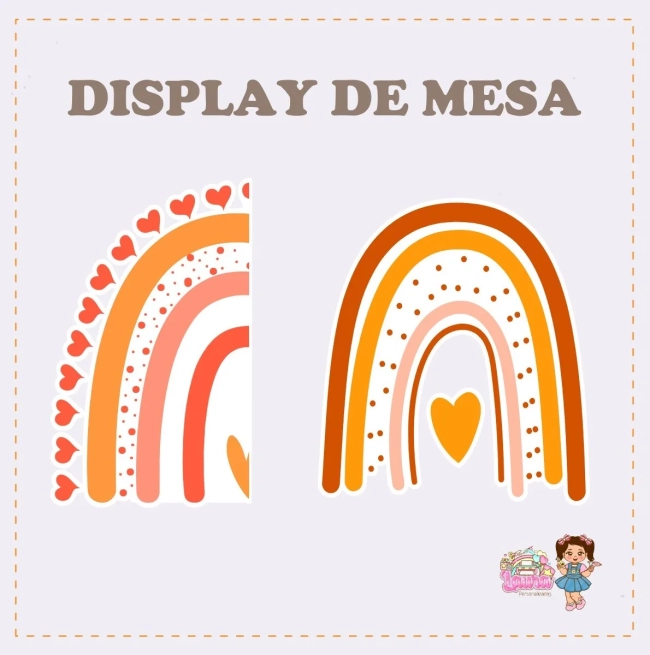 Kit Festa Só Um Bolinho  ARCO ÍRIS BOBO - Decoração de Festa