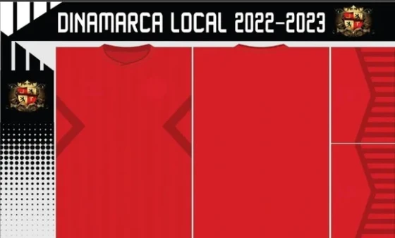 Vetores Camisa Dinamarca Local 2022-2023