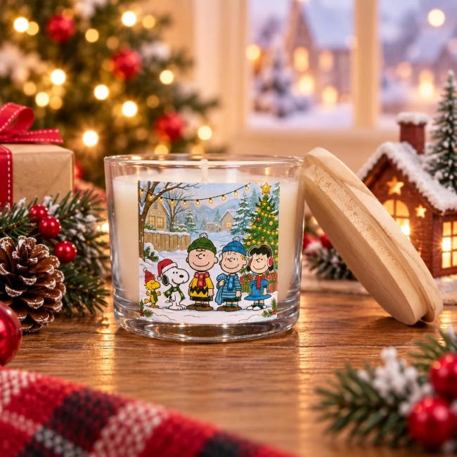 Vela Aromática no Copo Personalizada Natal - Trabalhamos com outros temas - Informar  tema no chat