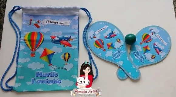 Mochila Ping Pong Tema o Tempo Voa