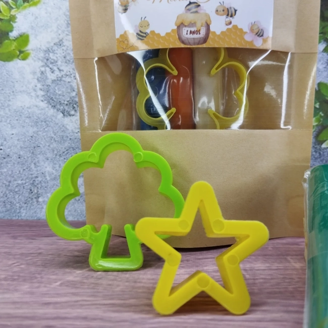50 Unidades Kit Massinha Zip Lock - Abelinha - Trabalhamos com qualquer tema - Informar tema no chat