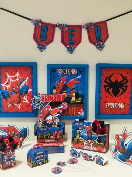 Kit 30 Lembrancinhas Homem Aranha