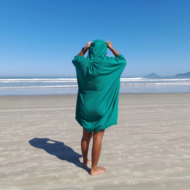 Roupão pós praia