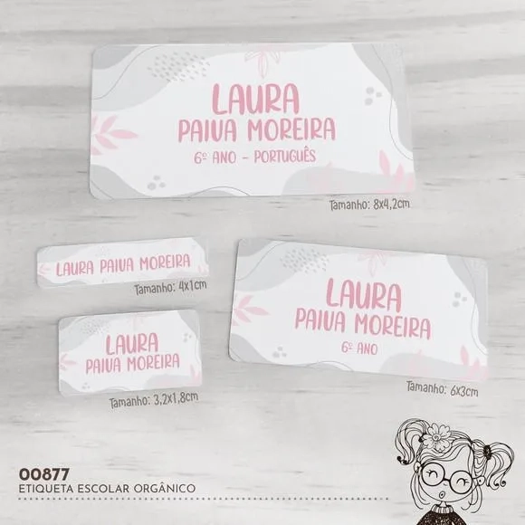 Etiqueta Escolar Orgânico - 00877