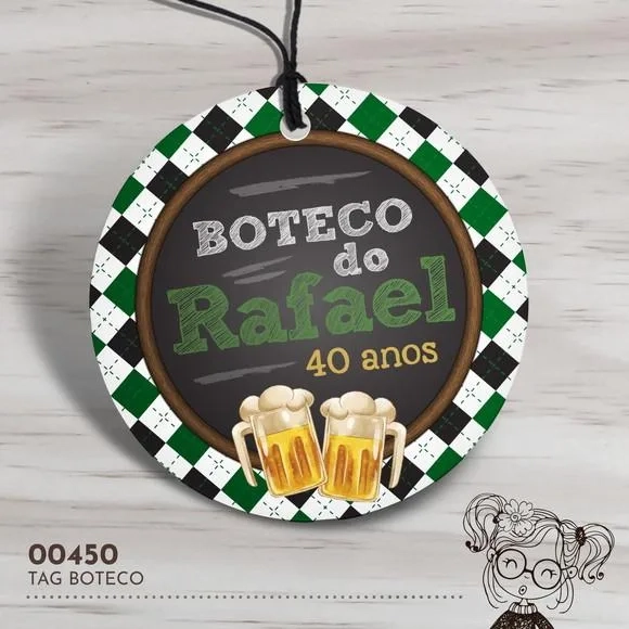 Tag Redonda Boteco - 00450