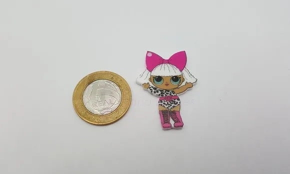 Pingente LOL Diva em Acrílico UV de 4cm