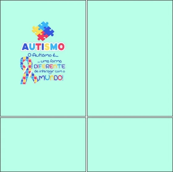 Arte Estampa Camisa Autismo Mod-27