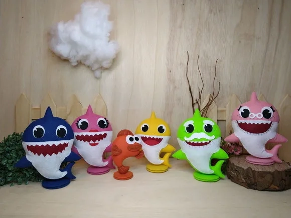 Baby Shark em Feltro - Peixinho