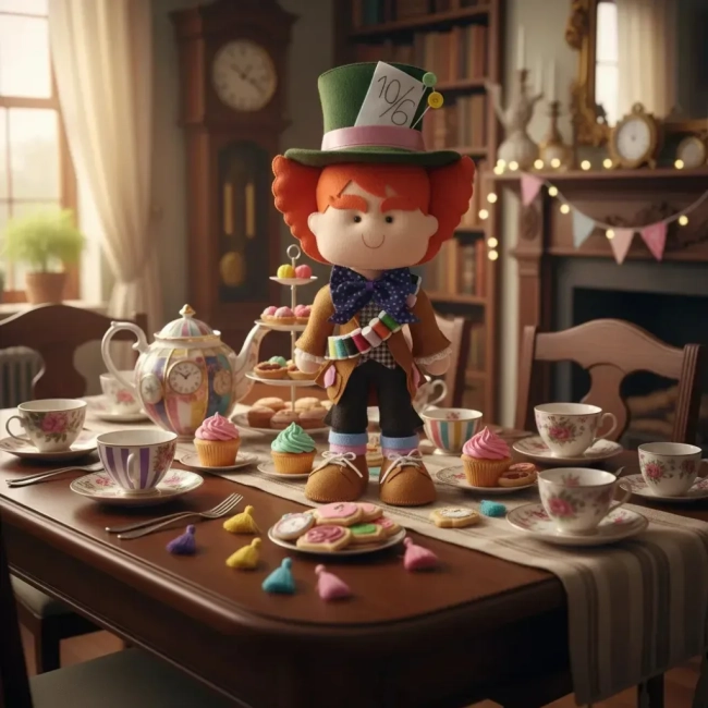 Boneco Chapeleiro Maluco Alice No País Das Maravilha