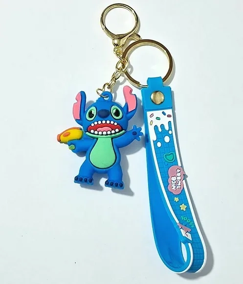 Chaveiro Stitch 5,8cm Emborrachado 1 Unidade