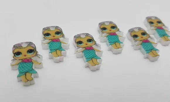 Pingente LOL Merbaby em Acrílico UV de 1,9cm