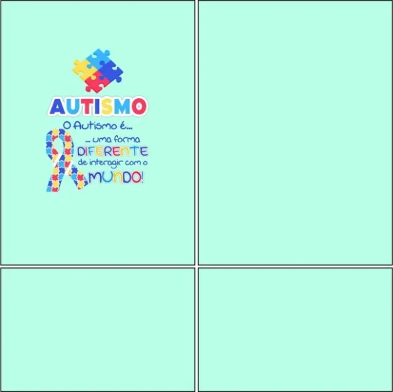 Arte Estampa Camisa Autismo Mod-27