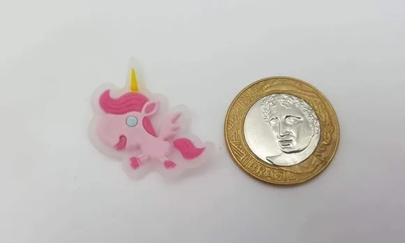 Aplique Unicórnio Emborrachado de 3cm