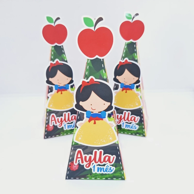 PEGUE E MONTE - Kit Festa Personalizado BRANCA DE NEVE BABY - Decoração de Festa - Caixinhas Personalizadas