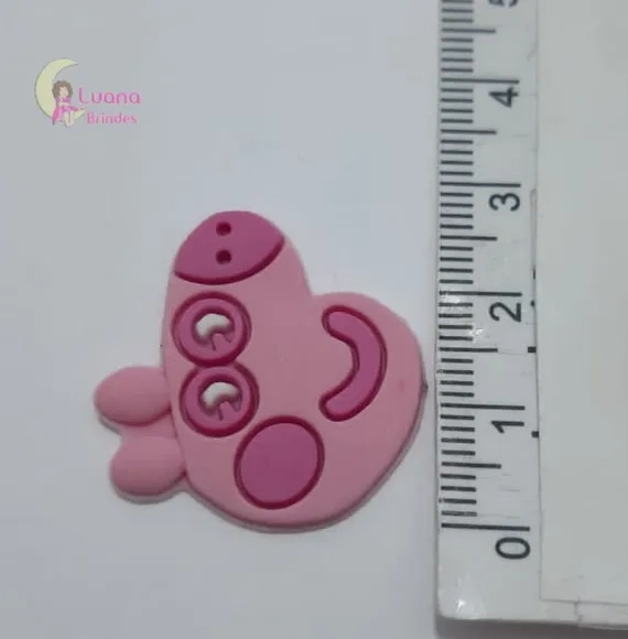 Aplique Personagem Animado de borracha - pct c/7 unidades