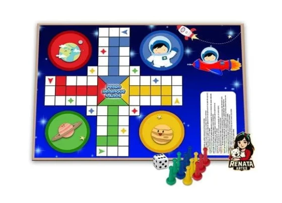 Jogo de Ludo Personalizado Astronauta