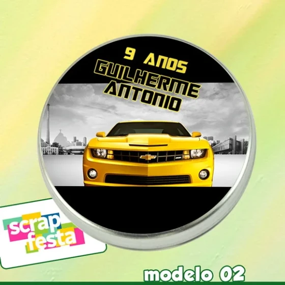 Latinhas Lembrancinhas 5x1 Carros