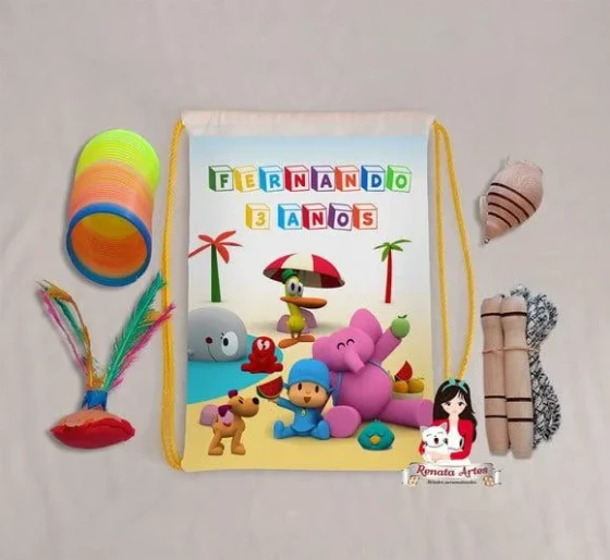Mochila Boa Infância Tema Pocoyo