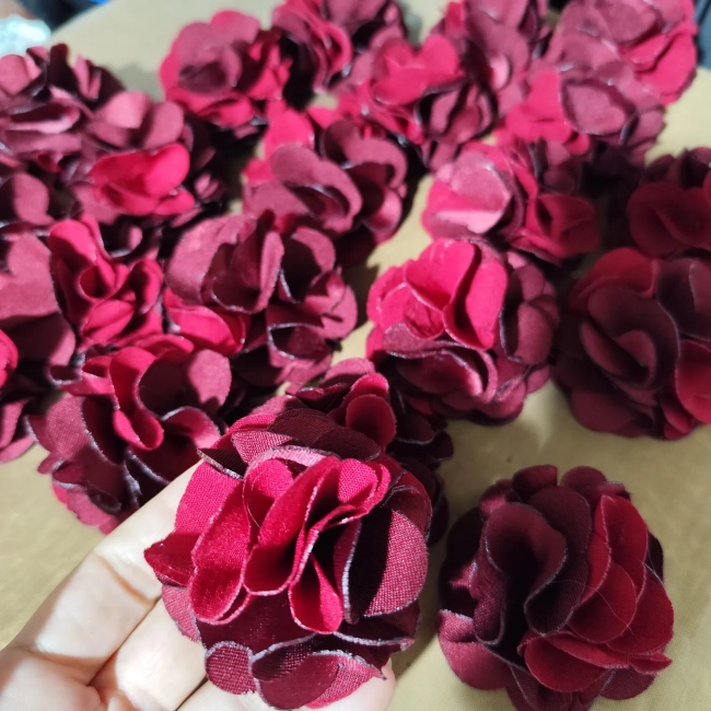 Flor de cetim 5 cm