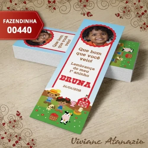 Marcador de Livro Fazendinha - 00440