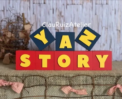 Toy Story Cubos 6x6cm Aniversários e Quarto do Bebê