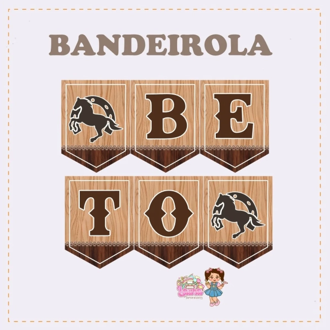 Kit Festa Só Um Bolinho CAVALO - Decoração de Festa