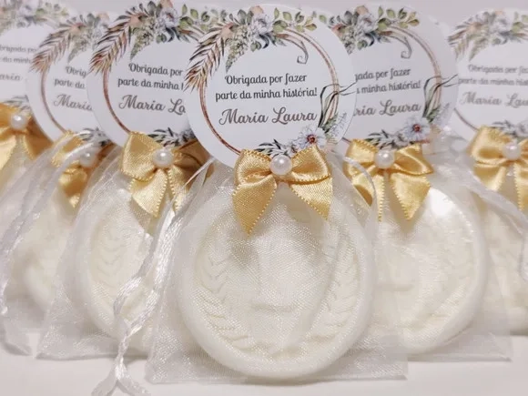 Lembrancinha 70 Anos, Sabonete Letra Inicial do Nome