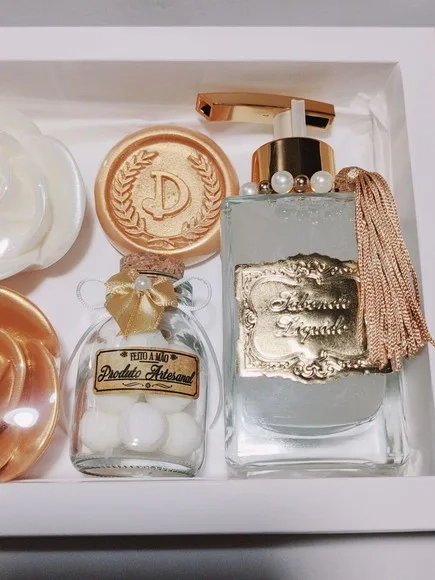 Presente Personalizado: Sabonete Líquido Luxo com Sabonetes
