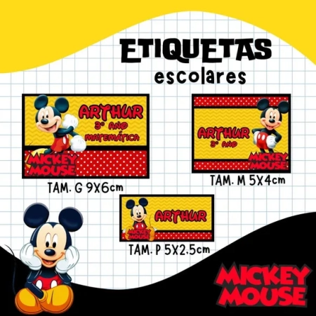 60 Etiquetas Escolares