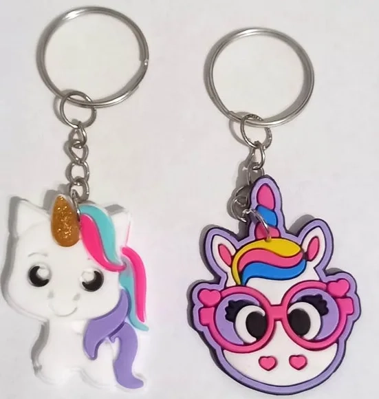 Chaveiro Unicórnio Variados - 6 Unidades