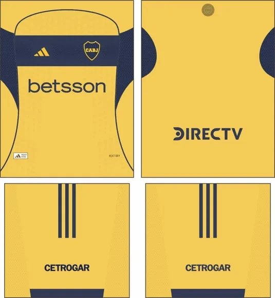 Arte Vetor Camisa Boca Juniors Visita 2026