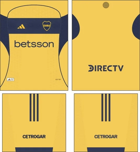 Arte Vetor Camisa Boca Juniors Visita 2026
