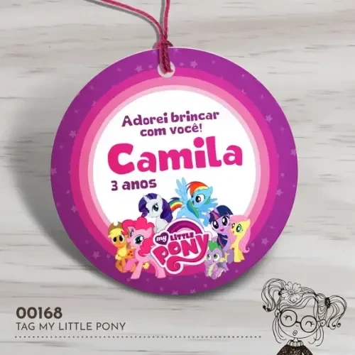 Tag Redonda My Little Pony - 00168
