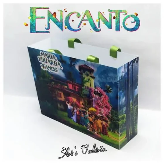 Sacolinha Grande Encanto - 20cm x 15cm x 5,5cm