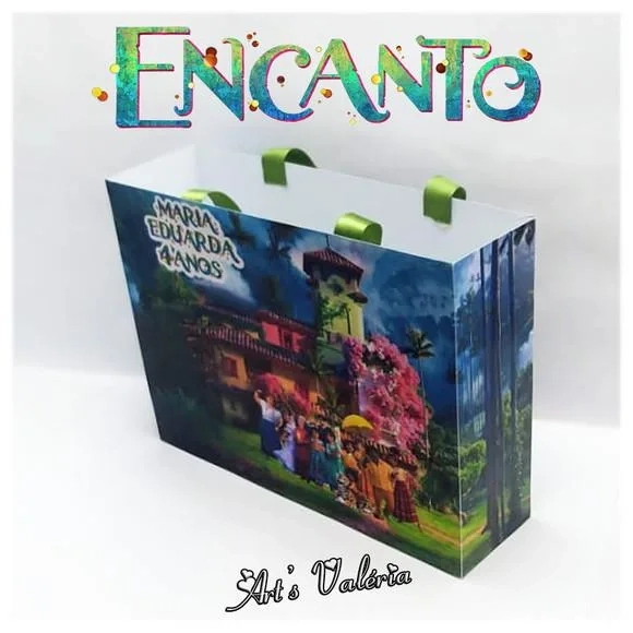 Sacolinha Grande Encanto - 20cm x 15cm x 5,5cm