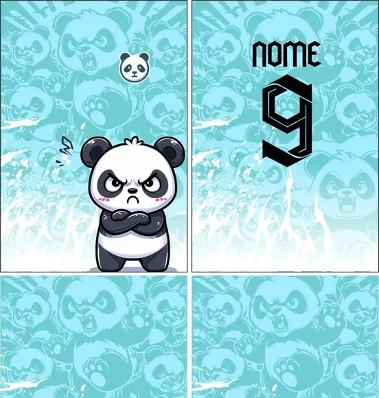 Arte Vetor Camisa Interclasse Panda Mod-482
