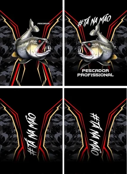 Arte Vetor Camisa Pesca-mod-0097