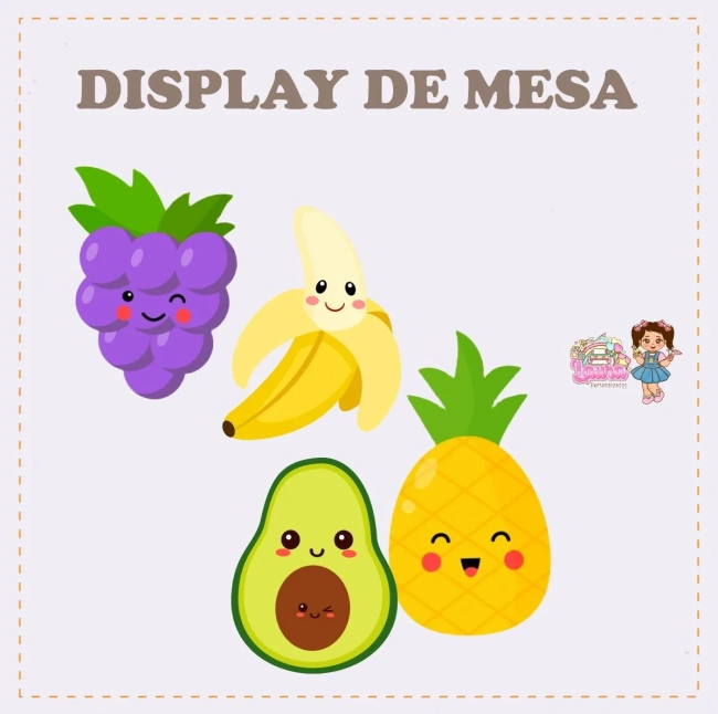 Kit Festa Só Um Bolinho FRUTINHAS - Decoração de Festa